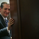 Texas Senator Ted Cruz, human person, touching a door with his human hand (Photo by Alex Wong/Getty Images)